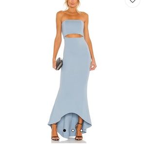 NBD (Revolve) Light Blue Gown with cut-out